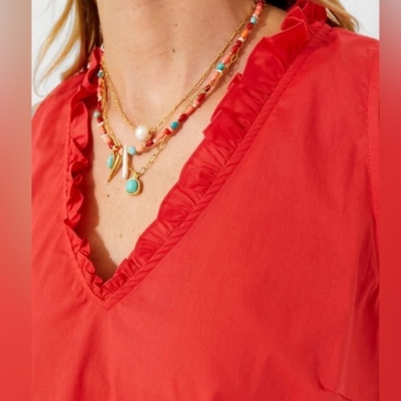 Tuckernuck POMANDER PLACE Red Veronica Top - Picture 3 of 7